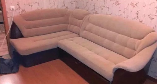 Перетяжка углового дивана. Новочебоксарск